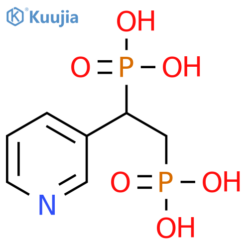Phosphonic acid, [2-phosphono-1-(3-pyridinyl)ethyl]- structure