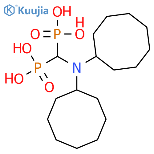 Phosphonic acid, [(dicyclooctylamino)methylene]bis- structure