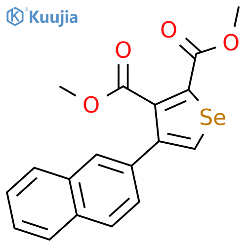 2,3-Selenophenedicarboxylic acid, 4-(2-naphthalenyl)-, dimethyl ester structure
