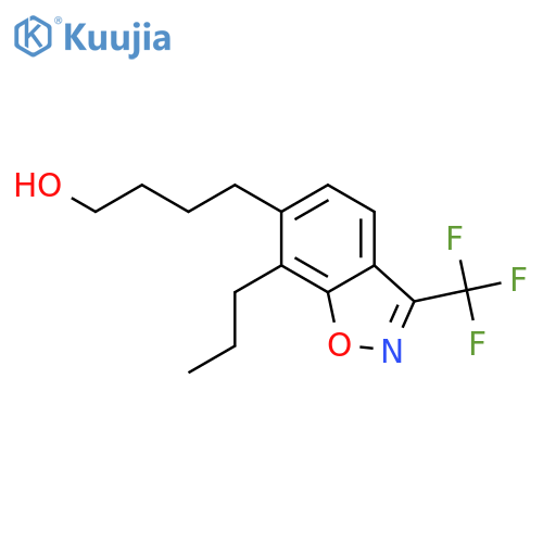 1,2-Benzisoxazole-6-butanol, 7-propyl-3-(trifluoromethyl)- structure