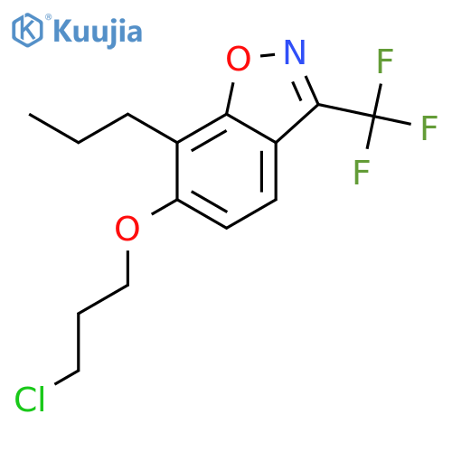 1,2-BENZISOXAZOLE, 6-(3-CHLOROPROPOXY)-7-PROPYL-3-(TRIFLUOROMETHYL)- structure