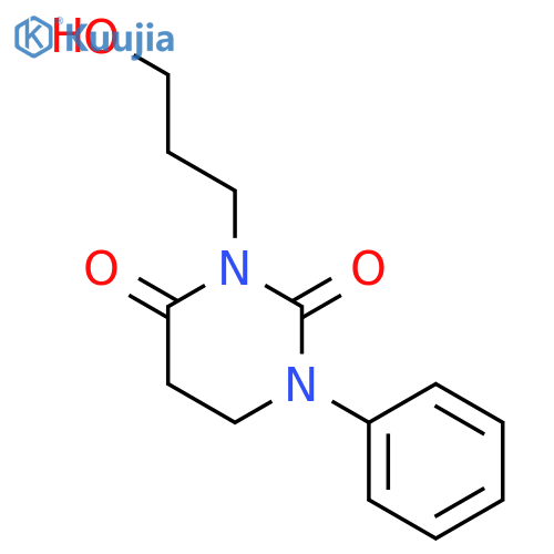 2,4(1H,3H)-Pyrimidinedione, dihydro-3-(3-hydroxypropyl)-1-phenyl- structure