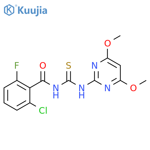 Benzamide,2-chloro-N-[[(4,6-dimethoxy-2-pyrimidinyl)amino]thioxomethyl]-6-fluoro- structure