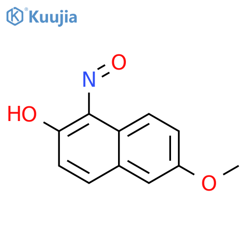 2-NAPHTHALENOL, 6-METHOXY-1-NITROSO- structure
