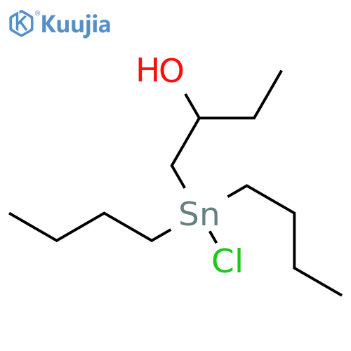 2-Butanol, 1-(dibutylchlorostannyl)- structure