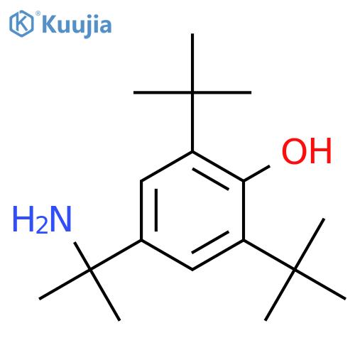 Phenol, 4-(1-amino-1-methylethyl)-2,6-bis(1,1-dimethylethyl)- structure