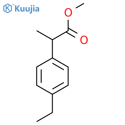 Methyl 2-(4-ethylphenyl)propanoate structure