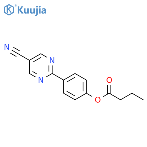 BUTANOIC ACID, 4-(5-CYANO-2-PYRIMIDINYL)PHENYL ESTER structure