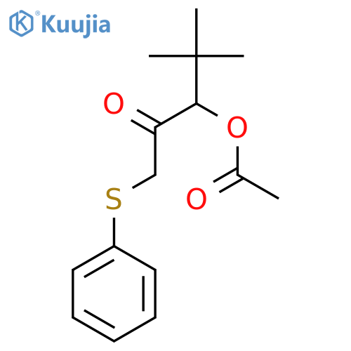 2-PENTANONE, 3-(ACETYLOXY)-4,4-DIMETHYL-1-(PHENYLTHIO)- structure