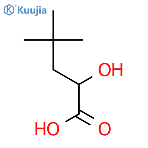 2-hydroxy-4,4-dimethylpentanoic acid structure
