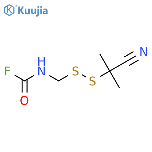 Carbamic fluoride, [(1-cyano-1-methylethyl)dithio]methyl- structure