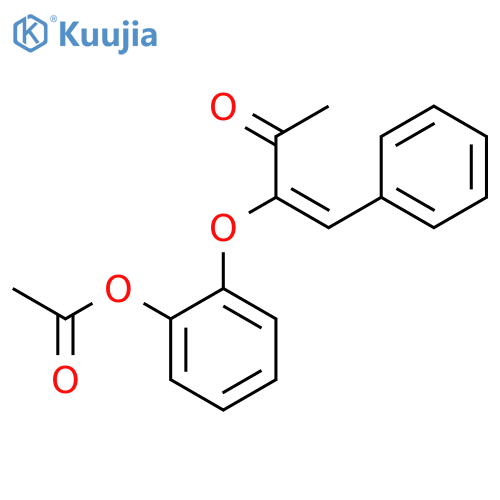 3-Buten-2-one, 3-[2-(acetyloxy)phenoxy]-4-phenyl- structure