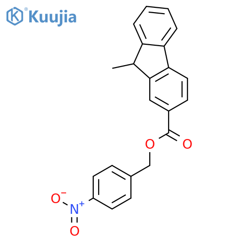 9H-Fluorene-2-carboxylic acid, 9-methyl-, (4-nitrophenyl)methyl ester structure