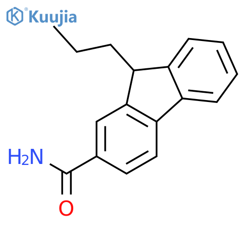 9H-Fluorene-2-carboxamide, 9-propyl- structure