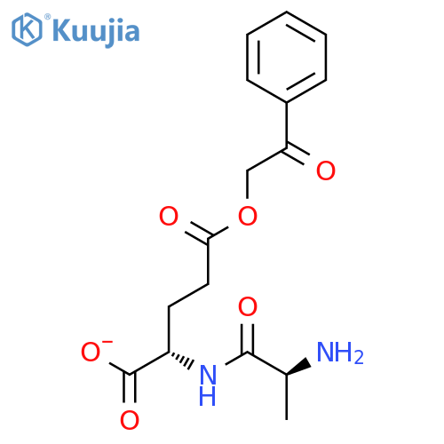 L-GLUTAMIC ACID, N-L-ALANYL-, 5-(2-OXO-2-PHENYLETHYL) ESTER structure