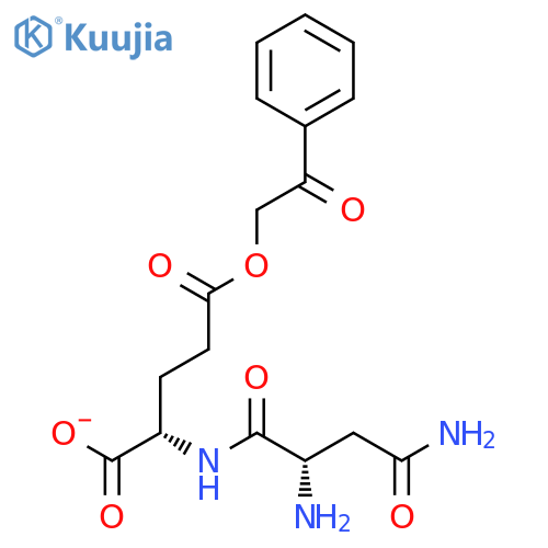 L-Glutamic acid, N-L-asparaginyl-, 5-(2-oxo-2-phenylethyl) ester structure