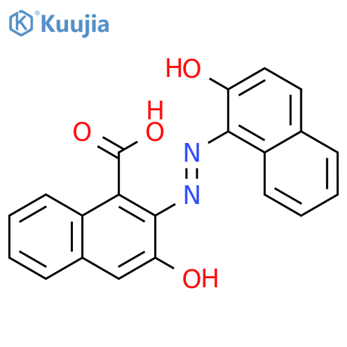 2-[2-(2-Hydroxynaphthalen-1-yl)hydrazinylidene]-3-oxo-2,3-dihydronaphthalene-1-carboxylic acid structure