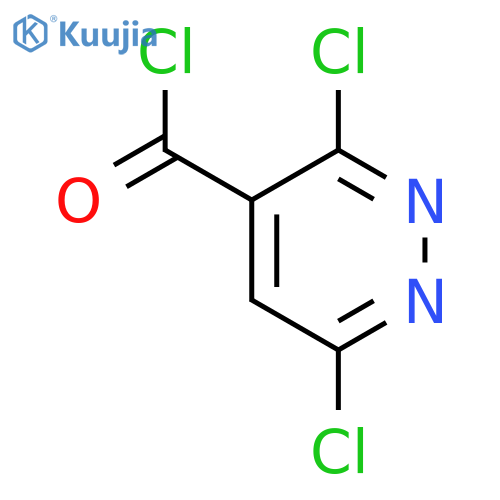 3,6-dichloropyridazine-4-carbonyl chloride structure