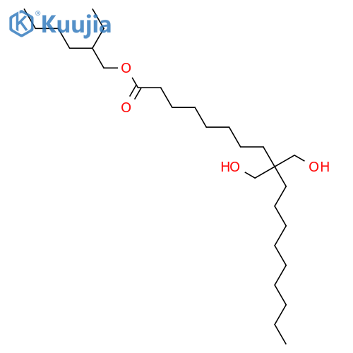 Octadecanoic acid, 9,9-bis(hydroxymethyl)-, 2-ethylhexyl ester structure
