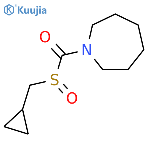 1H-Azepine, 1-[[(cyclopropylmethyl)sulfinyl]carbonyl]hexahydro- structure