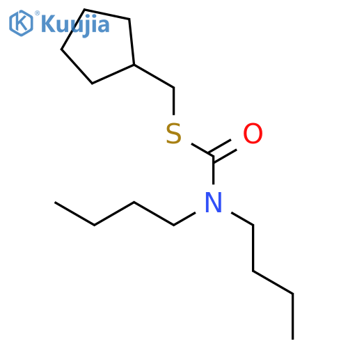 CARBAMOTHIOIC ACID, DIBUTYL-, S-(CYCLOPENTYLMETHYL) ESTER structure