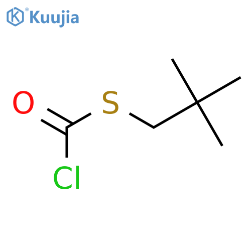 CARBONOCHLORIDOTHIOIC ACID, S-(2,2-DIMETHYLPROPYL) ESTER structure