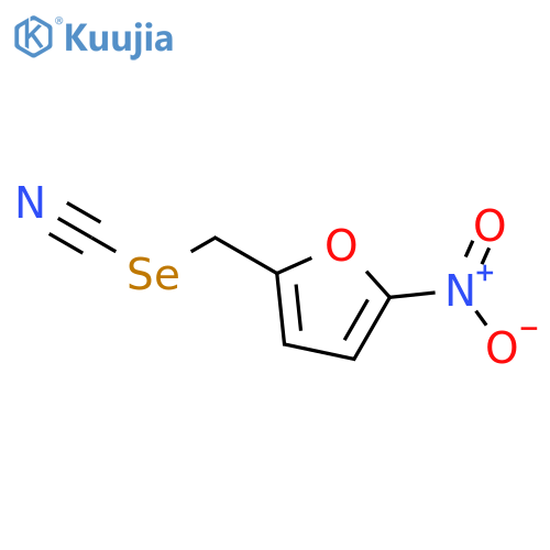 Selenocyanic acid, (5-nitro-2-furanyl)methyl ester structure