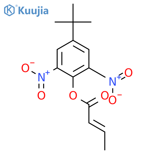 2-BUTENOIC ACID, 4-(1,1-DIMETHYLETHYL)-2,6-DINITROPHENYL ESTER structure