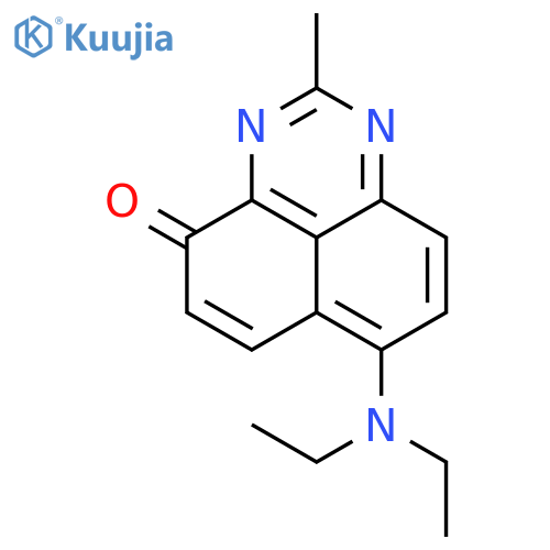 4H-Perimidin-4-one, 7-(diethylamino)-2-methyl- structure