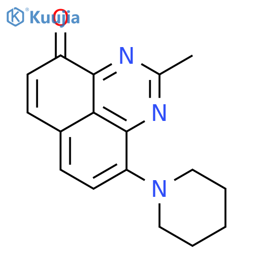 4H-PERIMIDIN-4-ONE, 2-METHYL-9-(1-PIPERIDINYL)- structure