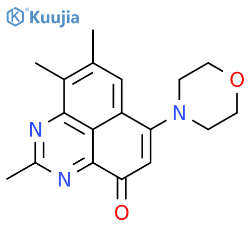 4H-Perimidin-4-one, 2,8,9-trimethyl-6-(4-morpholinyl)- structure
