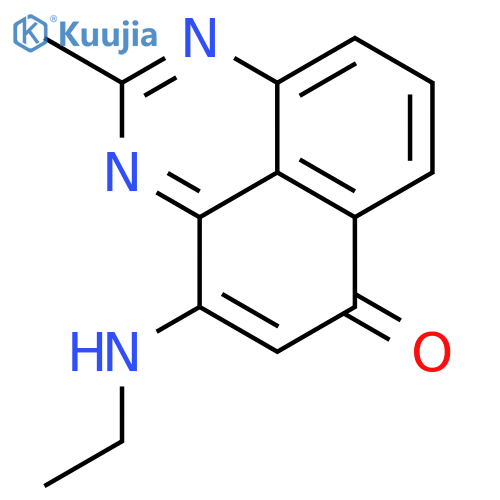 6H-PERIMIDIN-6-ONE, 4-(ETHYLAMINO)-2-METHYL- structure