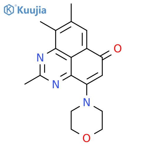 6H-Perimidin-6-one, 2,8,9-trimethyl-4-(4-morpholinyl)- structure