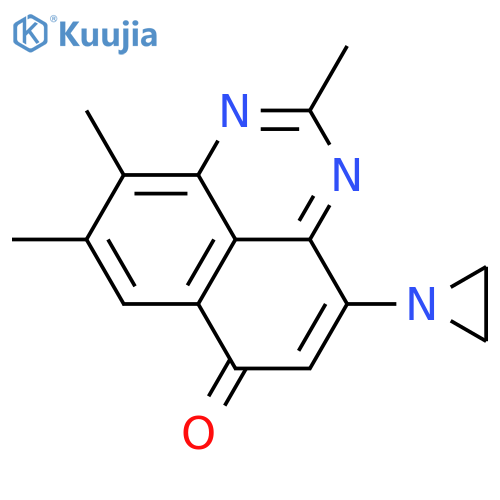 6H-PERIMIDIN-6-ONE, 4-(1-AZIRIDINYL)-2,8,9-TRIMETHYL- structure