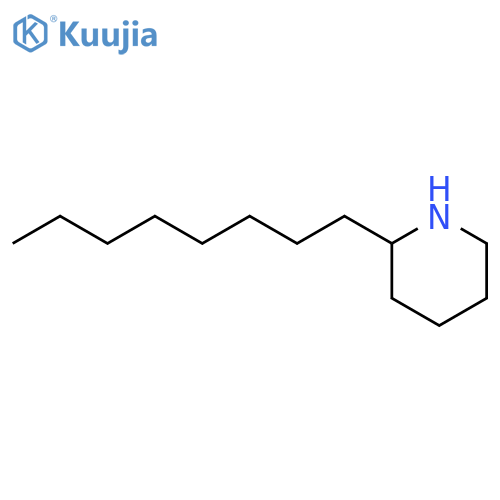 2-octylpiperidine structure