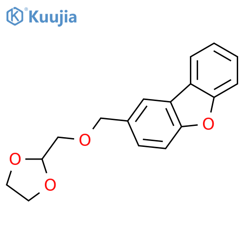 Dibenzofuran, 2-[(1,3-dioxolan-2-ylmethoxy)methyl]- structure