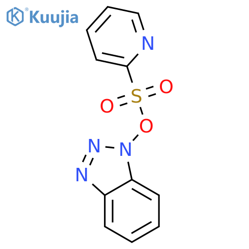 1H-Benzotriazole, 1-[(2-pyridinylsulfonyl)oxy]- structure