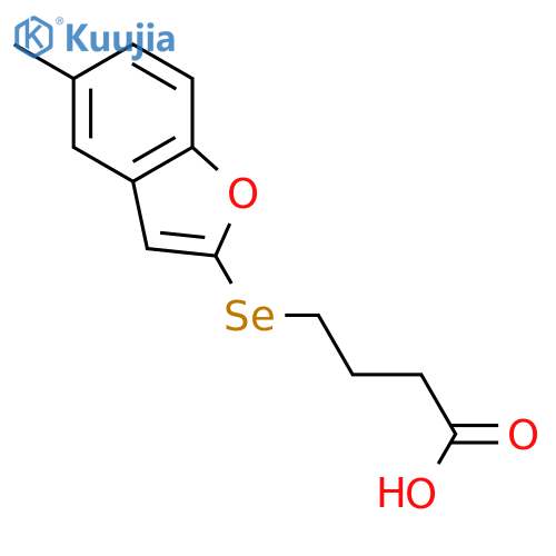 BUTANOIC ACID, 4-[(5-METHYL-2-BENZOFURANYL)SELENO]- structure