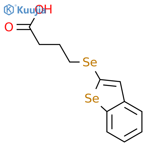 Butanoic acid, 4-(benzo[b]selenophene-2-ylseleno)- structure