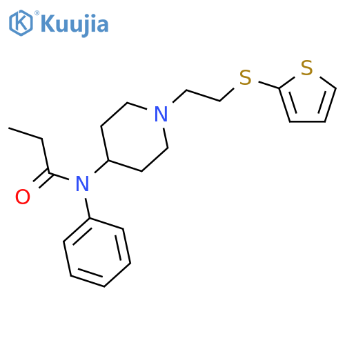 PROPANAMIDE, N-PHENYL-N-[1-[2-(2-THIENYLTHIO)ETHYL]-4-PIPERIDINYL]- structure