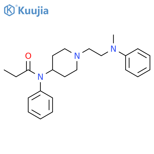 PROPANAMIDE, N-[1-[2-(METHYLPHENYLAMINO)ETHYL]-4-PIPERIDINYL]-N-PHENYL- structure