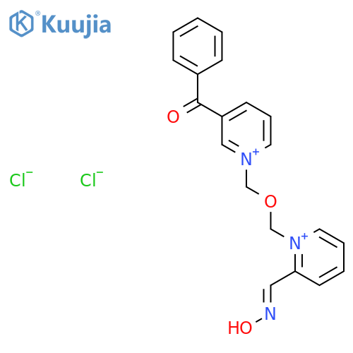 1-((3-Benzoylpyridinio)methoxymethyl)-2-((hydroxyimino)methyl)pyridinium dichloride structure