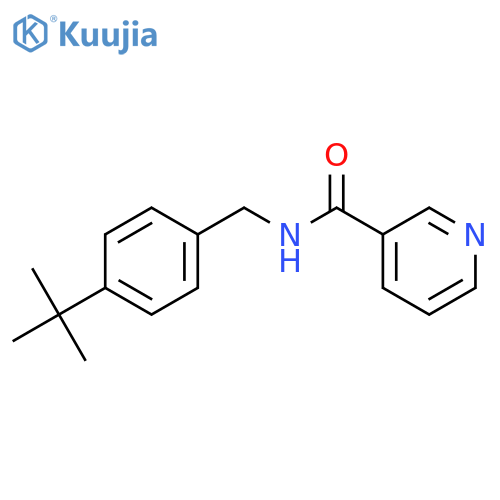 3-PYRIDINECARBOXAMIDE, N-[[4-(1,1-DIMETHYLETHYL)PHENYL]METHYL]- structure