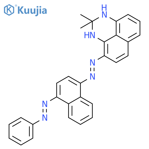 1H-Perimidine,2,3-dihydro-2,2-dimethyl-4-[2-[4-(2-phenyldiazenyl)-1-naphthalenyl]diazenyl]- structure