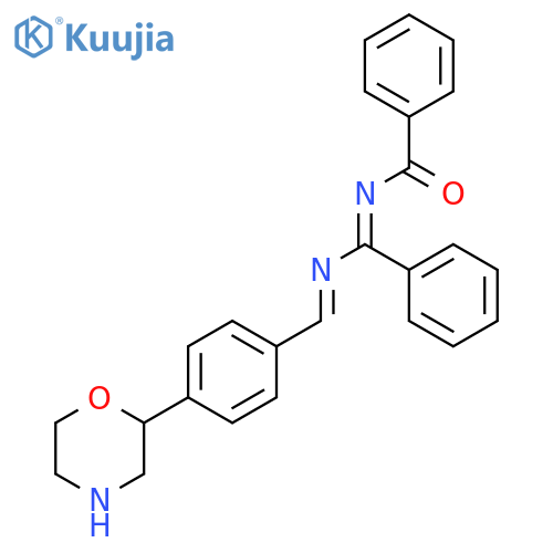Benzamide,N-[[(4-morpholinylphenylmethylene)amino]phenylmethylene]- structure