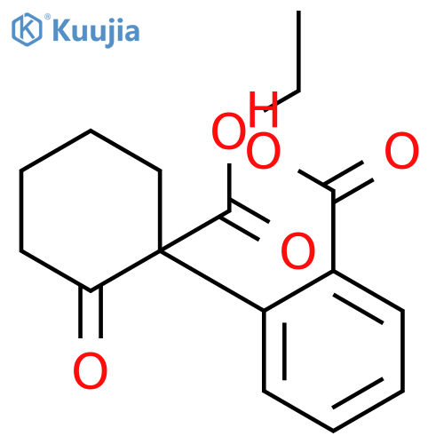 BENZOIC ACID, 2-[1-(ETHOXYCARBONYL)-2-OXOCYCLOHEXYL]- structure