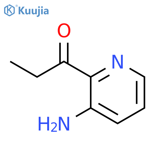 1-Propanone,1-(3-amino-2-pyridinyl)-(9CI) structure