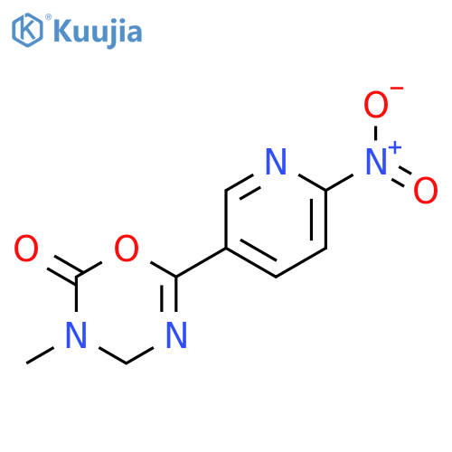 2H-1,3,5-OXADIAZIN-2-ONE, 3,4-DIHYDRO-3-METHYL-6-(6-NITRO-3-PYRIDINYL)- structure