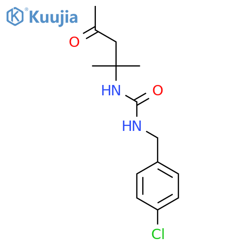 UREA, N-[(4-CHLOROPHENYL)METHYL]-N'-(1,1-DIMETHYL-3-OXOBUTYL)- structure