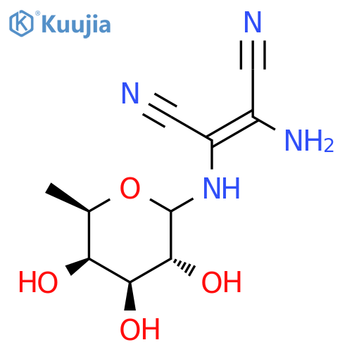 2-Butenedinitrile, 2-amino-3-[(6-deoxy-D-galactopyranosyl)amino]-, (Z)- structure